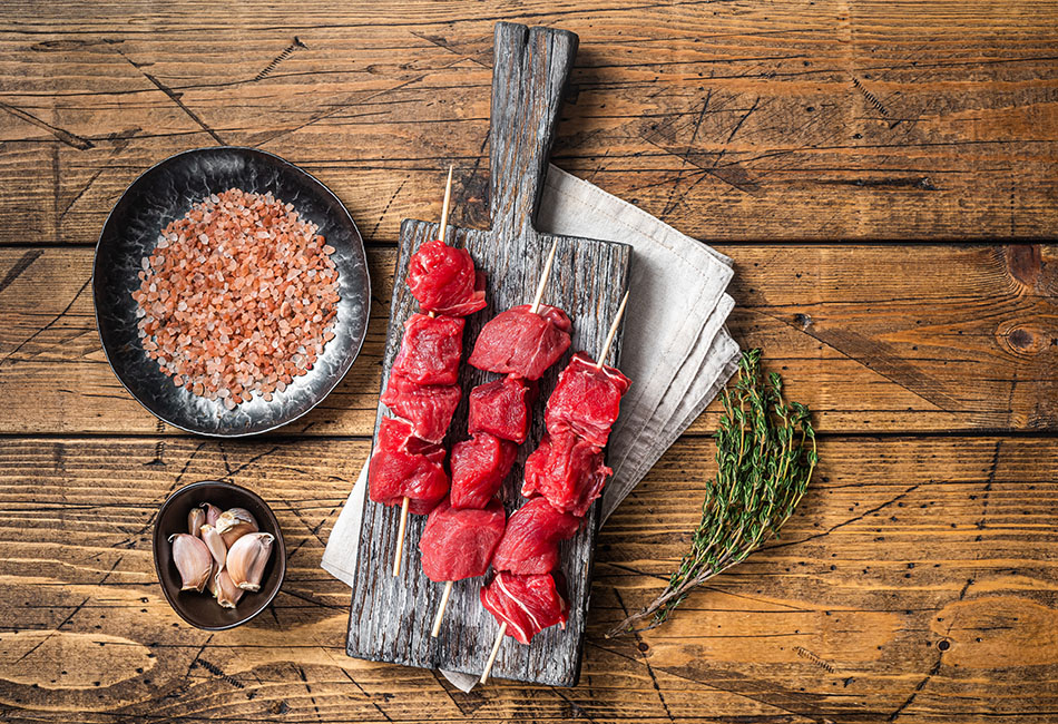 Carnicería Online. Pinchos adobados en venta online y envío a domicilio en Borriol. Pinchos de ternera.